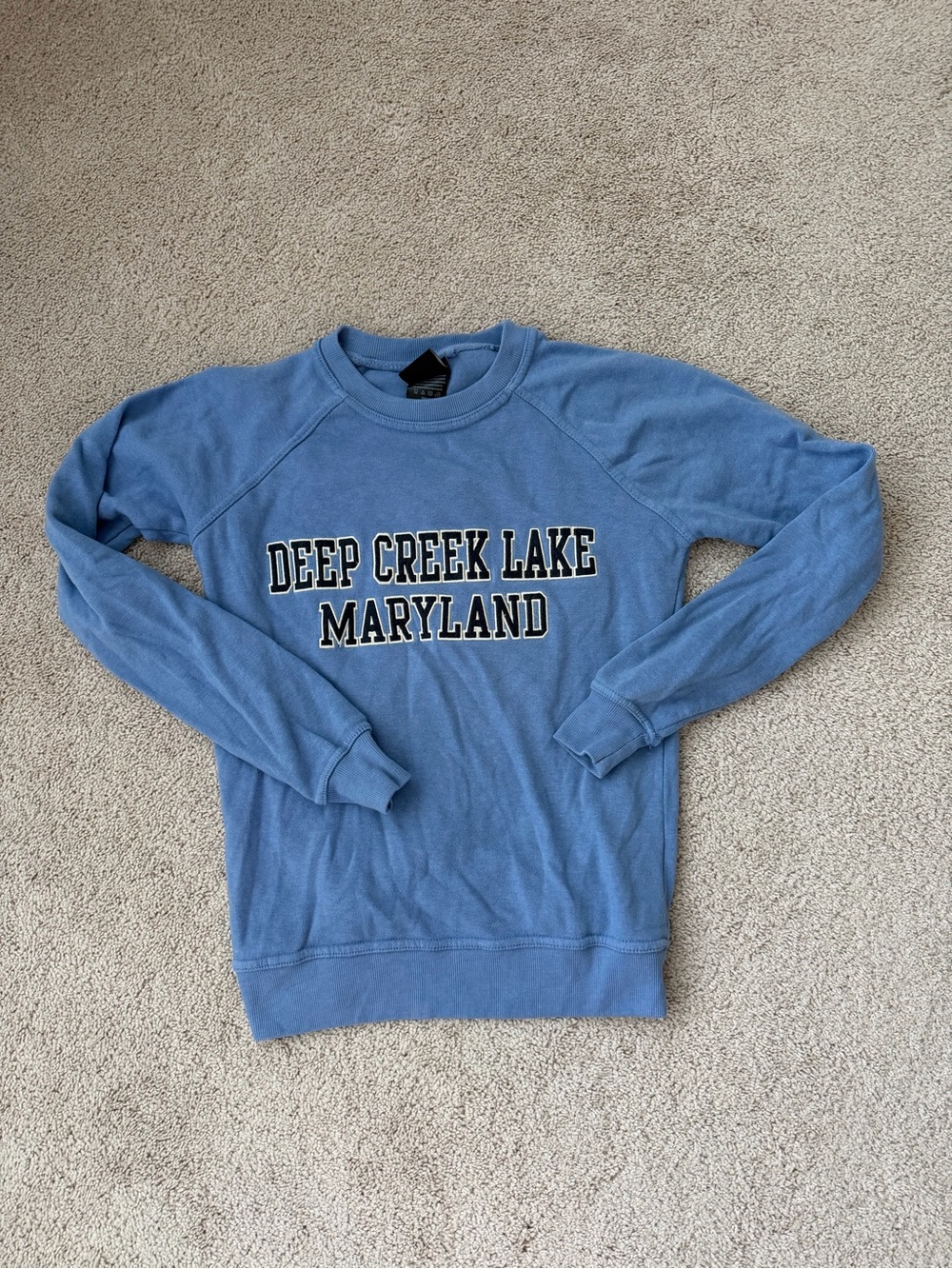 Deep Creek Lake Maryland Graphic Crewneck Sweatshirt - Blue